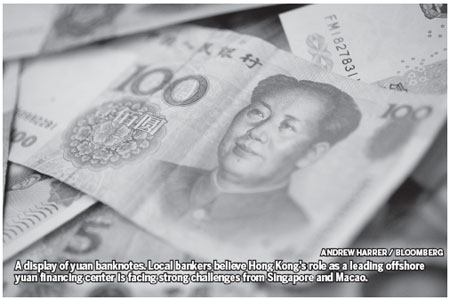 HK's offshore yuan financing center role under threat
