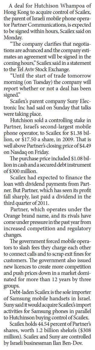 H&W nears deal to buy back control of Partner