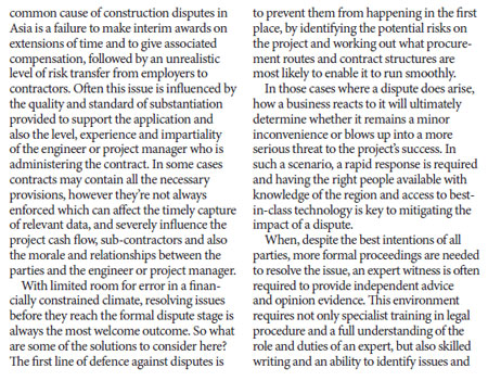 Construction disputes - bad for business and relationships