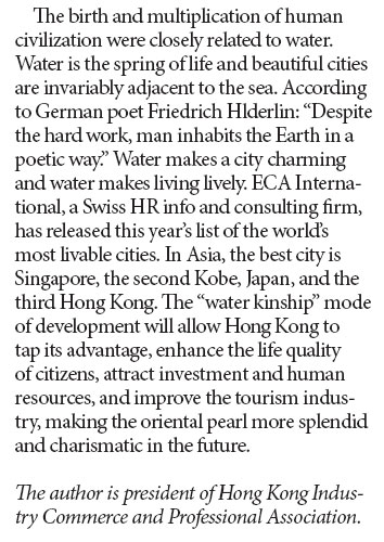 Making Hong Kong a more livable city with its 'water kinship'