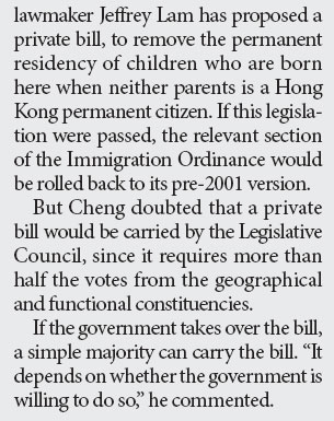 Legal means will resolve non-resident wives issue