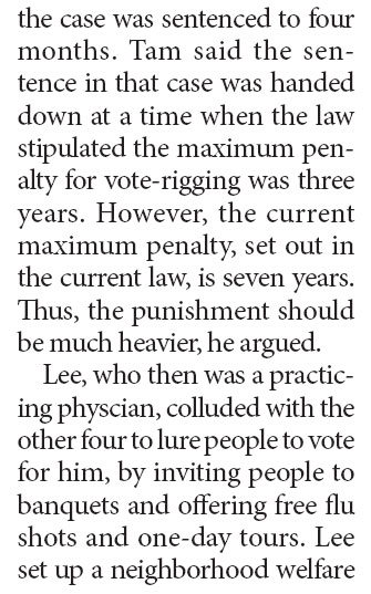 Vote rigging lands extra jail time from court