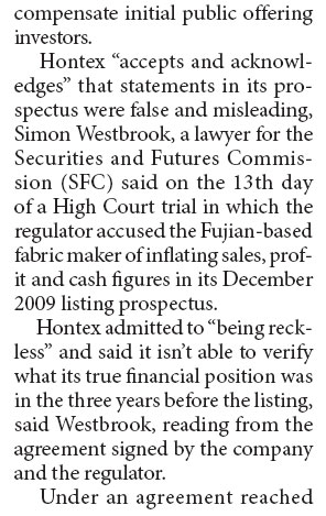 Hontex in landmark IPO court deal