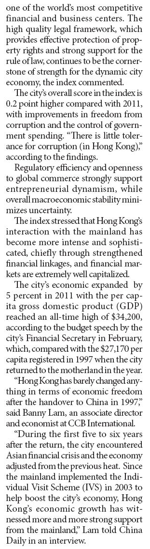 HK economy growing from strength to strength: Observers