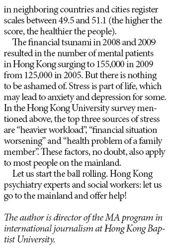 Helping with mental health problems on the mainland