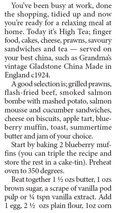 105 Afternoon high tea; sandwiches, smoked salmon, seafood and sliced beef