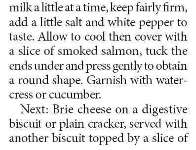 105 Afternoon high tea; sandwiches, smoked salmon, seafood and sliced beef