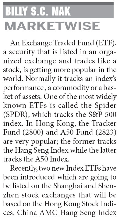 ETFs to gain popularity as more Chinese investors get on board