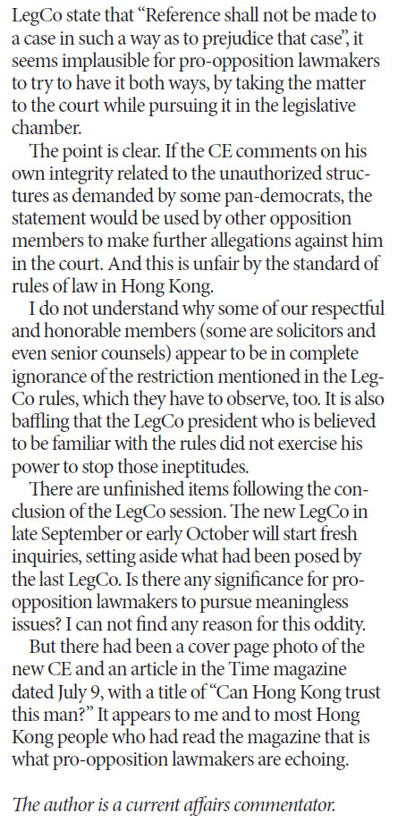 Provisional policy address by new CE a sensible move