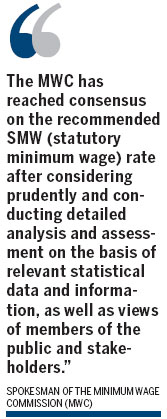 Labor fazed at SMW rate raise