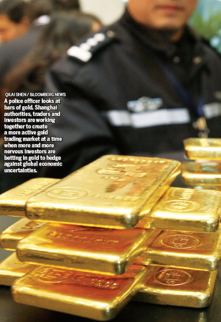 Shanghai reaches for the glitter of gold