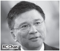 Ackman won't realize bet on peg: KC Chan