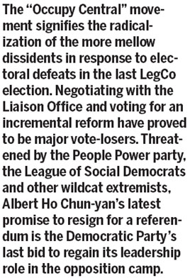 Radicalization of opposition