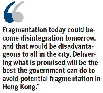 Avoid fragmentation in HK