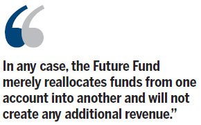 'Future Fund' not a solution to impending budget deficit