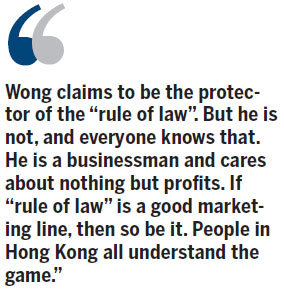 Ricky Wong personifies the 'Hong Kong Spirit'