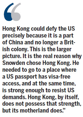Rethinking HK's role after Snowden's exposures