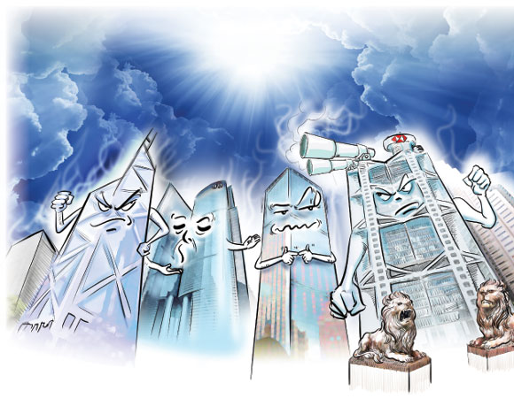 Central's war of winds and waters