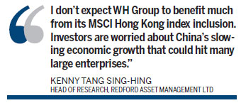 Pork giant WH Group makes it to Hong Kong MSCI family