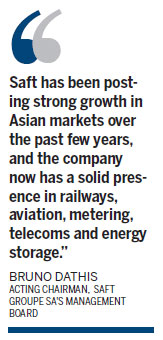 Saft powering its way up in Asia