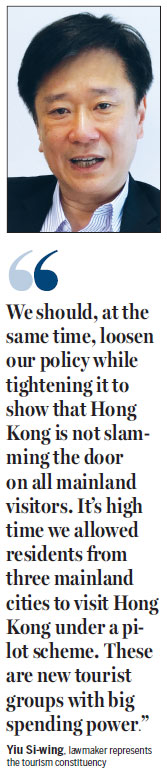 HK tourism won't be seriously hurt: Lawmaker