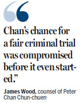 High Court told that Peter Chan deserves retrial