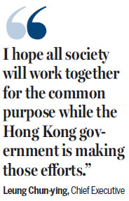 HK needs joint efforts by everyone in society: CE