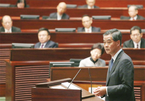 HK needs joint efforts by everyone in society: CE
