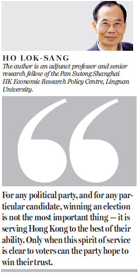 Voters want service not sedition