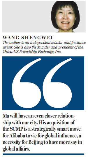 Ma leverages SCMP for a greater voice for China