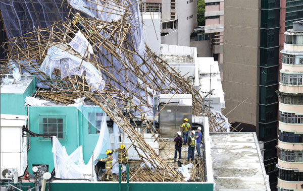HK recovers quickly from typhoon