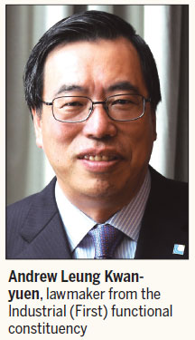 Andrew Leung hopes for a pro-establishment majority