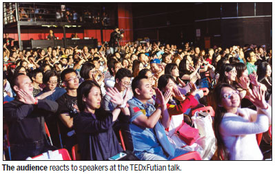 Seven local speakers address TEDxFutian audience