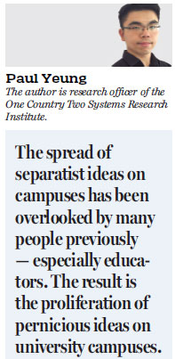 Teachers have a role in stopping separatism