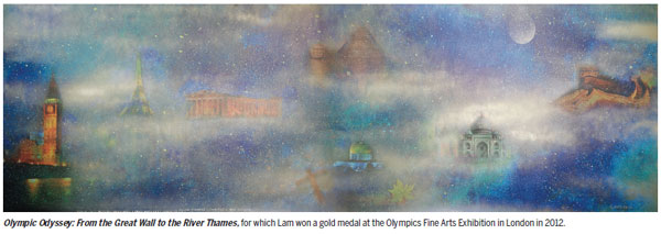 A scientist's 'flight' to art for world peace
