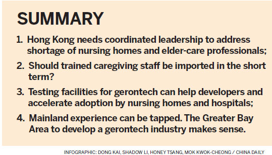 Gerontech on life support