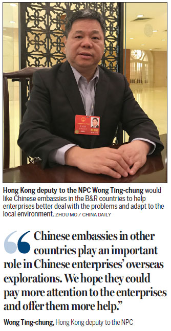 Chinese missions urged to help B&R enterprises