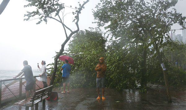 Super typhoon paralyzes PRD with record winds