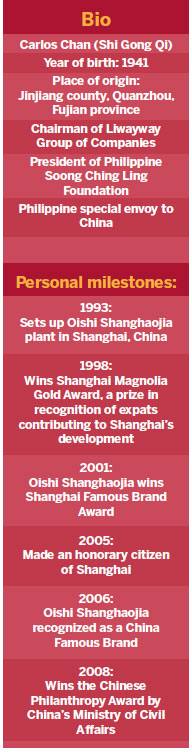 Chinese miracle beckons for Filipino 'snacks king'