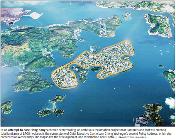 'Lantau Tomorrow Vision' - home to 1.1m