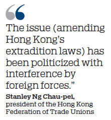 HK legal, political leaders denounce fierce clashes