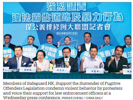 HK legal, political leaders denounce fierce clashes