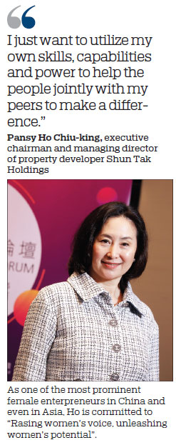 HK women can have a national vision: Ho