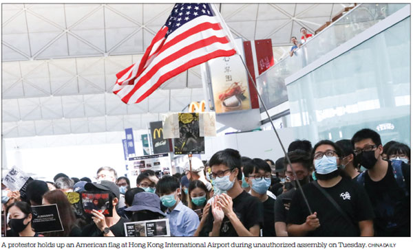 Hong Kong's ignorant protesters have their flags backward
