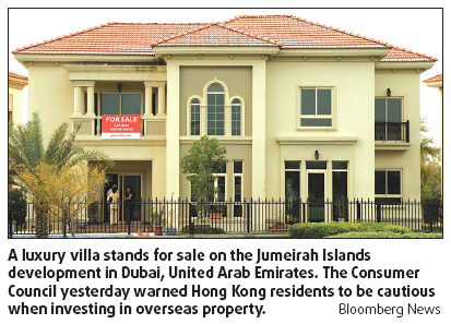 Overseas property buyers warned
