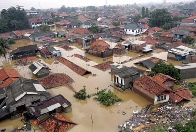 印尼遭受五年来最严重洪灾
