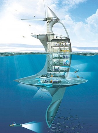 法设计世界首座“海洋空间站” 可健身娱乐品美食