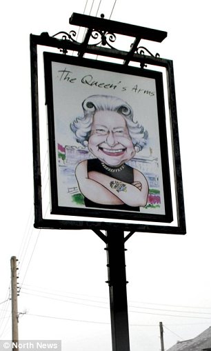英旅馆用女王搞笑画做标志引众怒 当局称无法干涉