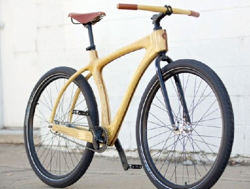 可以骑的艺术品：美国制造商推出木质自行车
