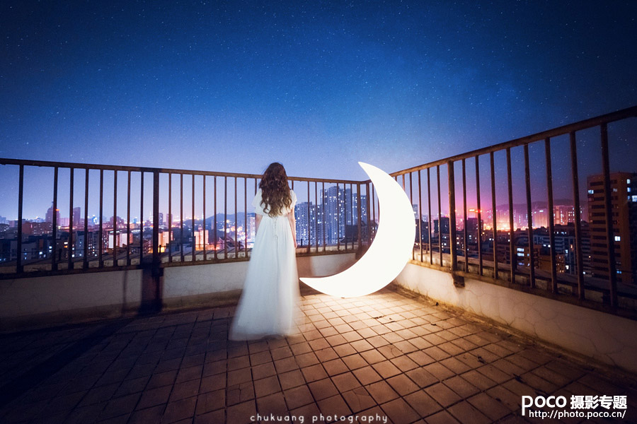 组图：夜景人像《月亮忘记了》